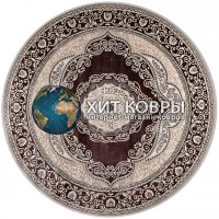 Российский ковер Rimma Lux 36868 Серый-фиолетовый круг